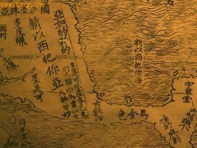 400年前利玛窦绘制的中文世界地图在美展出_