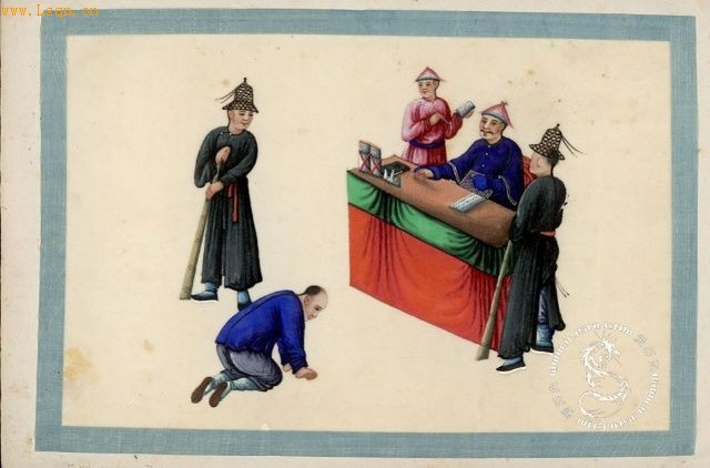 1825年绘制的满清十大酷刑图[组图]