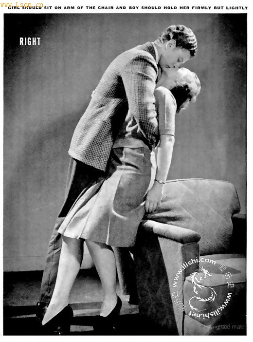 1942年美国杂志教你如何KISS_老照片图库_历