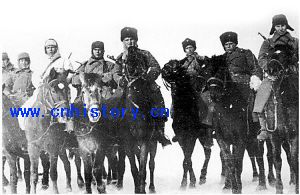 白俄罗斯游击队中的骑兵分队